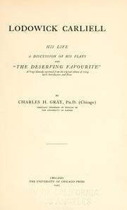 Front cover of Lodowick Carliell by Lodowick Carlell