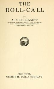 Cover of The roll-call by Arnold Bennett