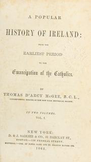 Front cover of A Popular History of Ireland by Thomas D'Arcy M'Gee
