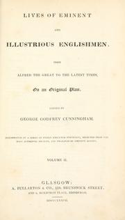 Front cover of Lives of eminent and illustrious Englishmen by George Godfrey Cunningham