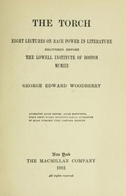 Cover of The torch by George Edward Woodberry