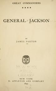 Cover of General Jackson by James Parton
