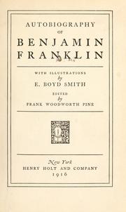 Cover of Autobiography of Benjamin Franklin by Thornton W. Burgess