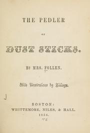Front cover of The pedler of dust sticks by Eliza Lee (Cabot) Follen