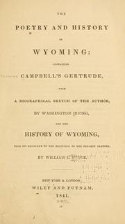 Front cover of The poetry and history of Wyoming by Thomas Campbell