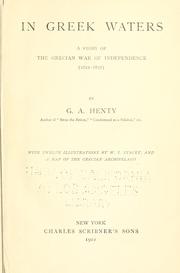 Front cover of In Greek waters by G. A. Henty