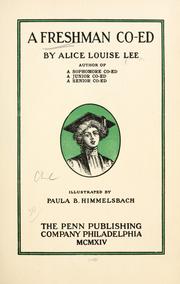 Front cover of A freshman co-ed by Alice Louise Lee