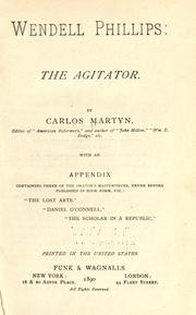 Front cover of Wendell Phillips by W. Carlos Martyn