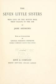 Cover of The seven little sisters who live on the round ball that floats in the air by Jane Andrews