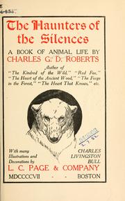 Front cover of The haunters of the silences by Charles G. D. Roberts