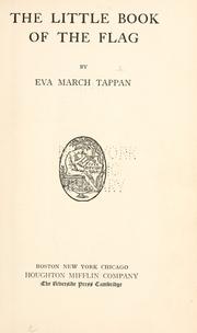 Front cover of The little book of the flag by Eva March Tappan
