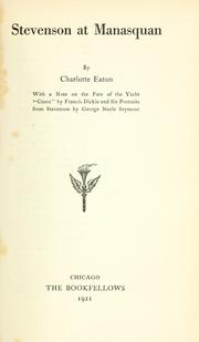 Front cover of R.L.S. at Manasquan by Charlotte Eaton
