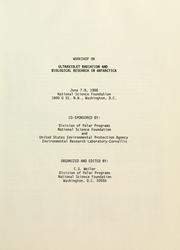 Front cover of Workshop on Ultraviolet Radiation and Biological Research in Antarctica by Workshop on Ultraviolet Radiation and Biological Research in Antarctica (1988 Washington, D.C.)