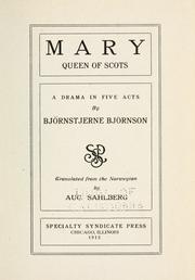 Front cover of Mary, queen of Scots by Bjørnstjerne Bjørnson