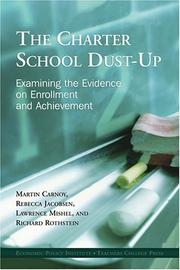 Cover of The charter school dust-up by Martin Carnoy