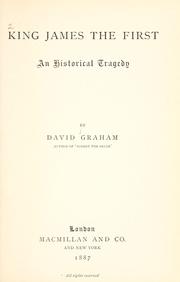 Cover of King James the First by Graham, David