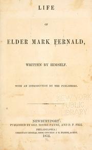 Front cover of Life of Elder Mark Fernald by Mark Fernald