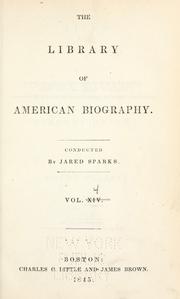 Front cover of The library of American biography by Jared Sparks