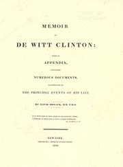 Front cover of Memoir of De Witt Clinton by David Hosack