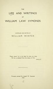 Front cover of The Life And Writings Of William Law Symonds by William Law Symonds
