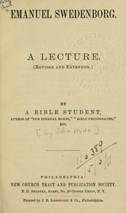 Cover of Emanuel Swedenborg by John Hyde