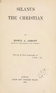 Cover of Silanus the Christian by Edwin Abbott Abbott