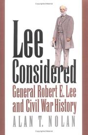Cover of Lee Considered by Alan T. Nolan