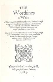 Front cover of The worthines of Wales by Thomas Churchyard