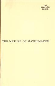 Front cover of The nature of mathematics by Philip Edward Bertrand Jourdain