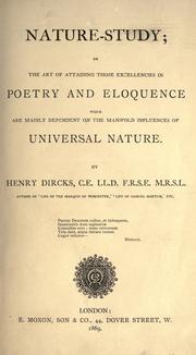 Cover of Nature-study by Henry Dircks