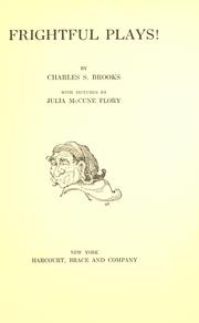 Cover of Frightful Plays! by Charles S. Brooks