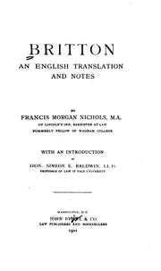 Cover of Britton by John le Breton