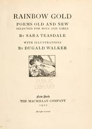 Cover of Rainbow gold by Sara Teasdale