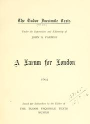 Front cover of A larum for London.  1602 by Thomas Lodge