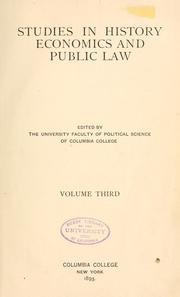 Cover of The commercial policy of England toward the American colonies by George Louis Beer