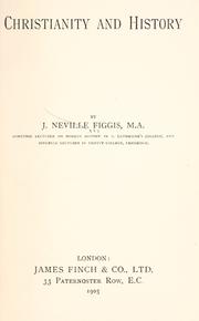 Front cover of Christianity and history by John Neville Figgis