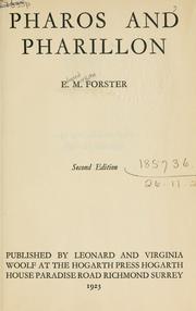 Cover of Pharos and Pharillon by E. M. Forster