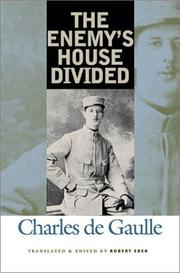 Front cover of La discorde chez l'ennemi by Charles de Gaulle