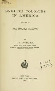 Front cover of The English in America by John Andrew Doyle