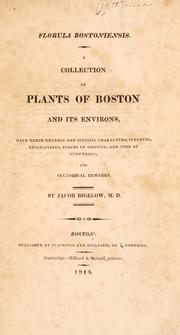Cover of Florula bostoniensis by Jacob Bigelow