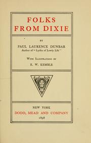 Cover of Folks from Dixie by Paul Laurence Dunbar