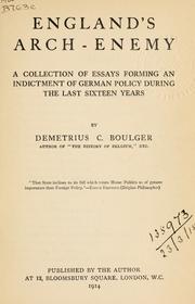 Cover of England's arch-enemy by Demetrius Charles de Kavanagh Boulger