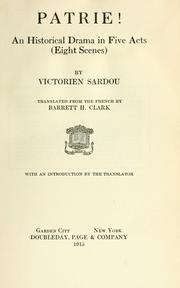 Cover of Patrie! by Victorien Sardou