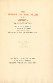 Front cover of The avenue of the allies and Victory by Alfred Noyes