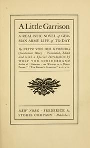 Front cover of Aus einer kleinen Garnison. by Fritz Oswald Bilse