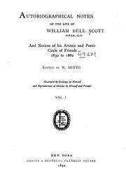 Cover of Autobiographical notes of the life of William Bell Scott by William Bell Scott