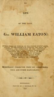 Front cover of The life of the late Gen. William Eaton by Charles Prentiss
