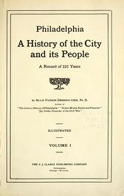 Front cover of Philadelphia by Ellis Paxson Oberholtzer