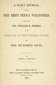 Front cover of A daily journal of the 192d reg't Penn'a volunteers by John C. Myers