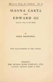 Cover of Magna carta by Amice (Macdonell) Lee